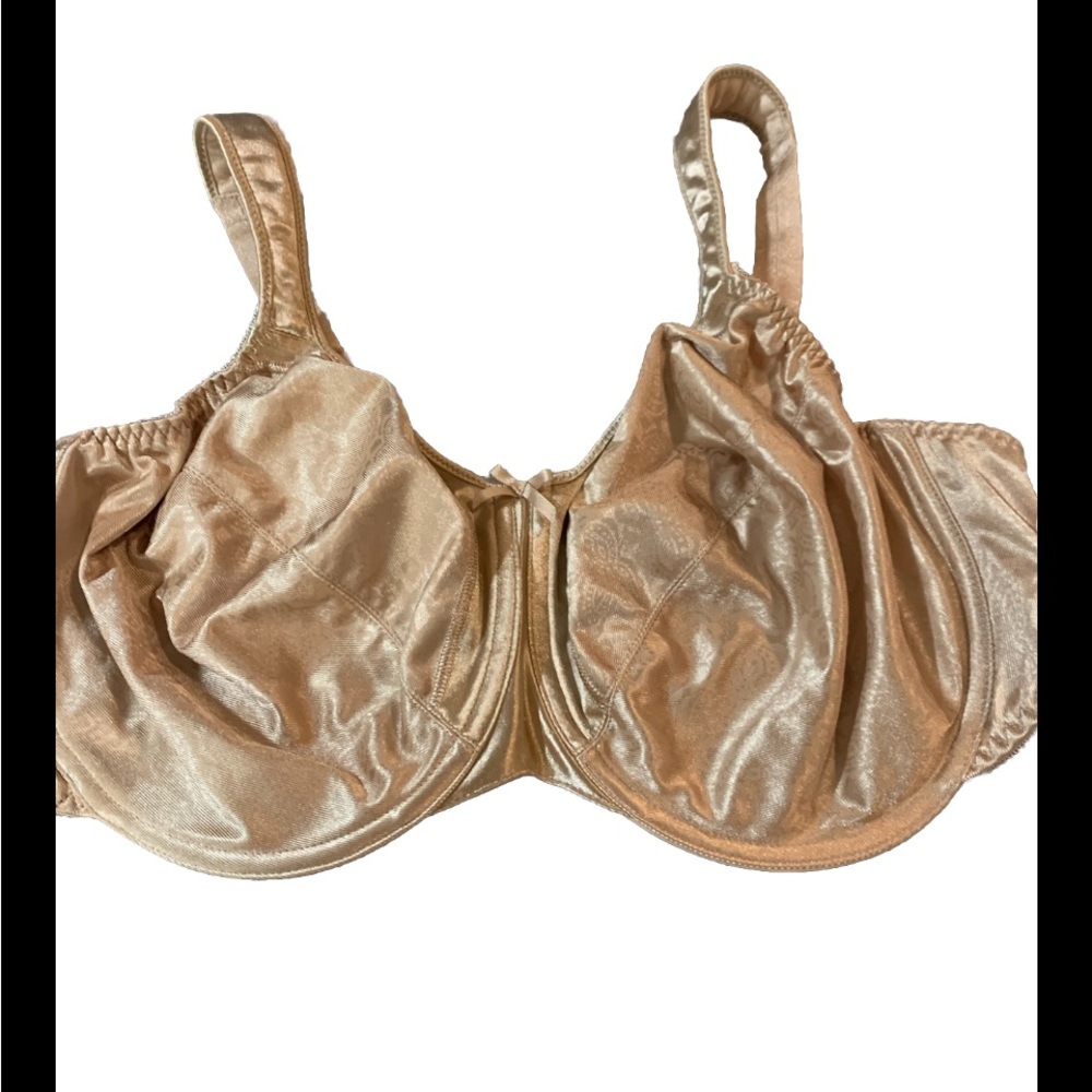 Bali Satin Tracing Minimizing Bra Underwire Beige 40DD